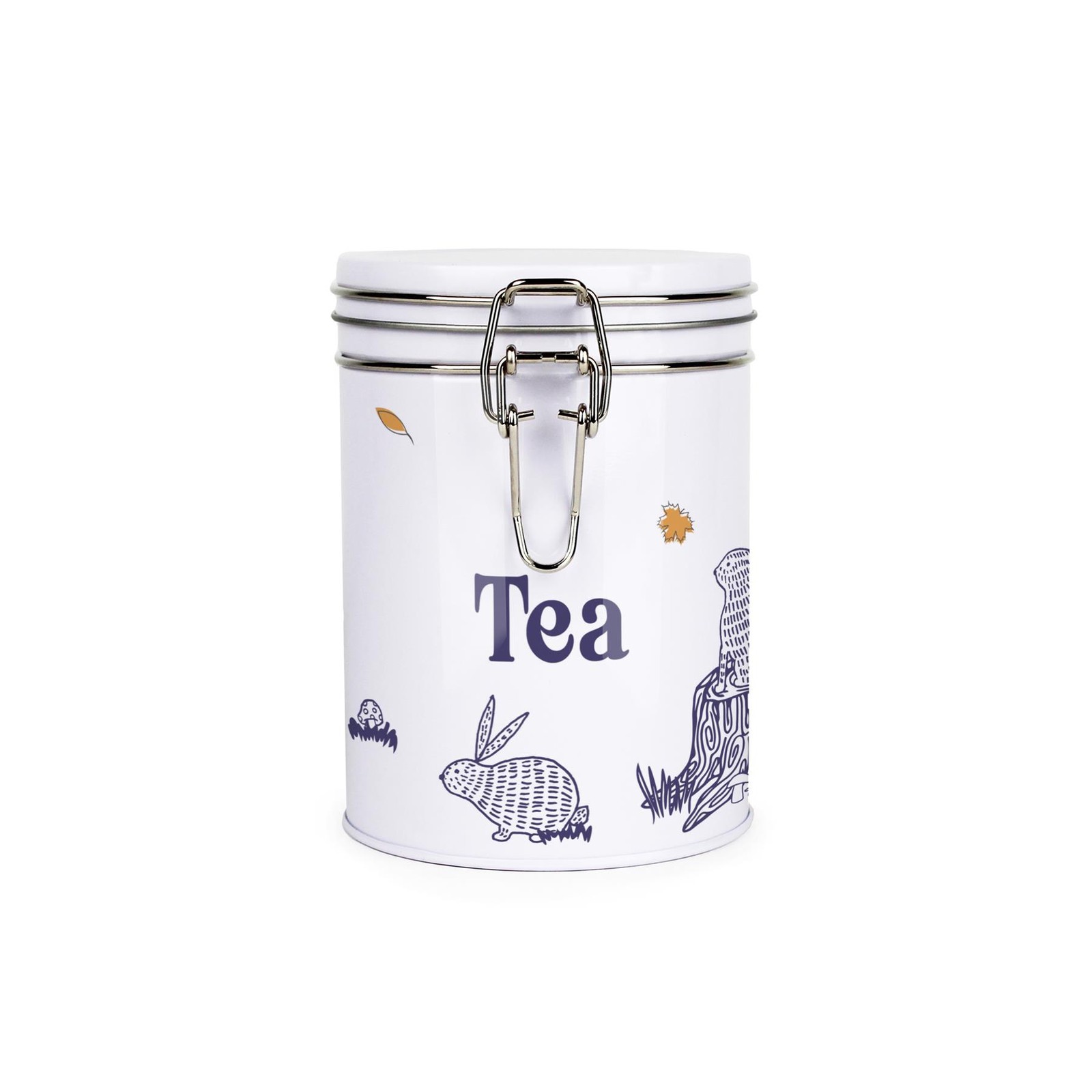 Purely Home Woodland Rabbits Hot Drinks Canister - Tea Storage Gift Tin