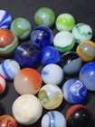 Vintage Glass Marbles Lot – Akro? Peltier? Alley? Swirls, Slags Antique Marbles — photo 3