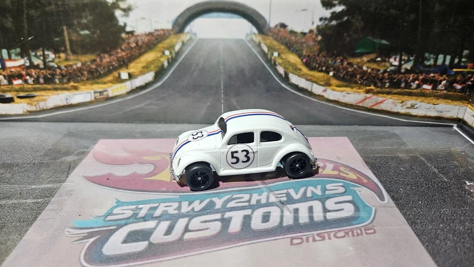 风火轮 VW Bug * * 定制 Herbie Spectraflame 和真实骑手 * * — 第 3/3 张图片