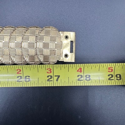 Vintage Gold Metal Stretch Belt 1970s Disco Glam Queen  display picture 3