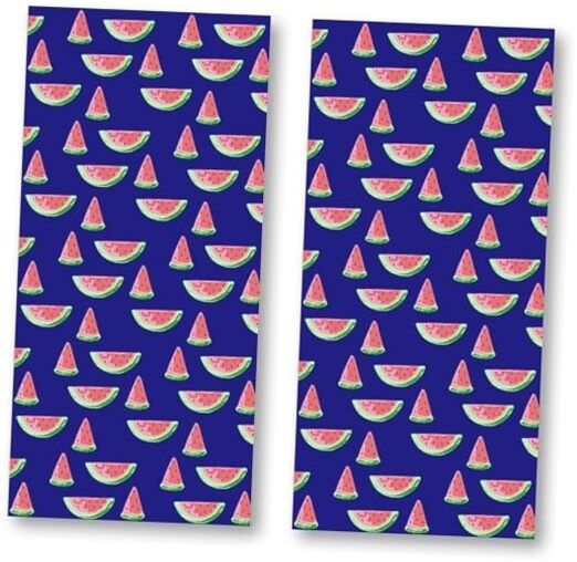 Microfiber Beach Towel Set Oversized Large Quick Dry Soft 2 Pack Watermelon