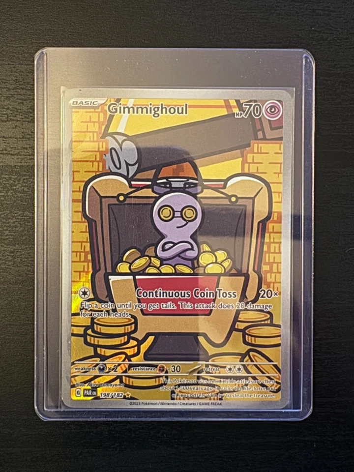 Pokemon - Gimmighoul Illustration Rare - 198/182 - NM Raw - IR - Image 3 of 3