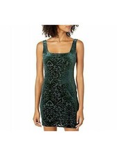 JUMP Womens Body Con Mini Dress Green Sleeveless Cocktail Juniors XS