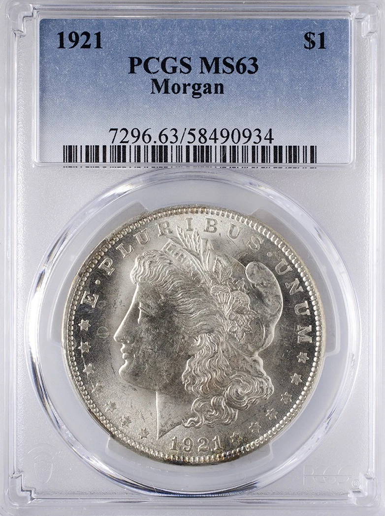 MS 63 Graded 1921 Year Morgan US Dollars (1878-1921) for sale | eBay