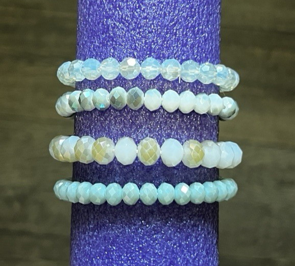 Beautiful Garden Party Stackable Beaded Stretch B… - image 5
