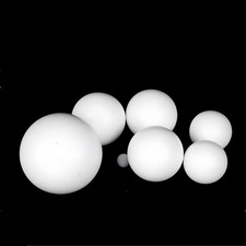 &Oslash;100 bis 300mm Solide Silikonkugel Bouncy Ball Rund Wei&szlig; Silicagel Ventilkugeln