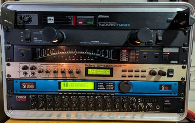 Gitarren Rack System Roland GP-100 Digitech S200 Korg DTR-1 mit 6HE Case aus ...
