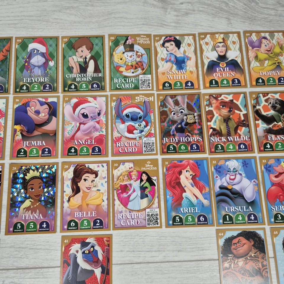 Morrisons Disney Christmas Party 2025 Collectors Trading Card bundle x 92 cards - Image 3 of 4