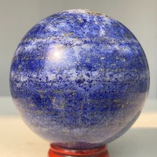 398g Natural Lapis lazuli Quartz Crystal Sphere Mineral Specimen Healing R36