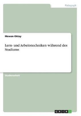 Lern- und Arbeitstechniken wahrend des Studiums by Mewan Oktay (German) Paperbac
