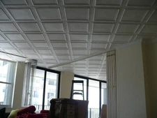 R24W Zeta STYROFOAM GLUE UP 20x20  CEILING TILES Plain White On Sale!!