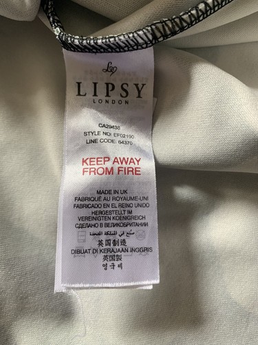 Lipsy Ladies Floral Short Sleeve Shift Dress Size 12. - Picture 7 of 8