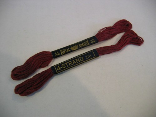 ROYAL SOCIETY 4 STRAND Lot of 2 - #2111 Maroon - Picture 1 of 2