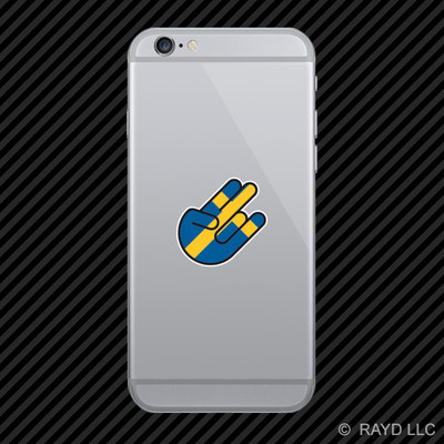 Swedish Shocker Cell Phone Sticker Mobile Die Cut sweden se