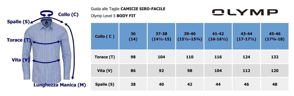 Camicia Olymp Stiro-Facile Nera Slim da Uomo Cuciture sul Davanti 36 37 No-Stiro - Immagine 2 di 4