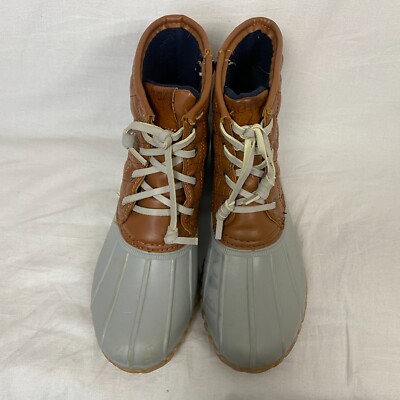 Nautica Duck Boots Womens 7 Dorsay Snow Winter Waterproof  Nautica Women’s Dorsay Rain Snow Duck Boot, Gray & Tan, Sz 7 main image 0