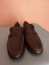 Wright Walker Men's Burgundy Leather Dress Loafers US Size 8 C Made In Italy
