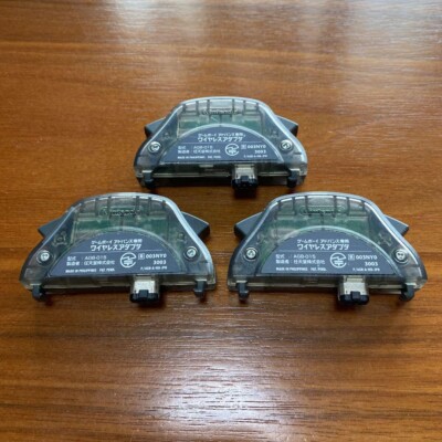 Lot 3 Nintendo Gameboy Advance Wireless Adapter AGB-015 GAME BOY GBA Japan Ge...