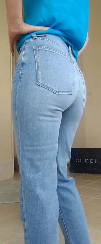 Women's Madewell Jeans blue classic straight high waist New With Tags Sz 25