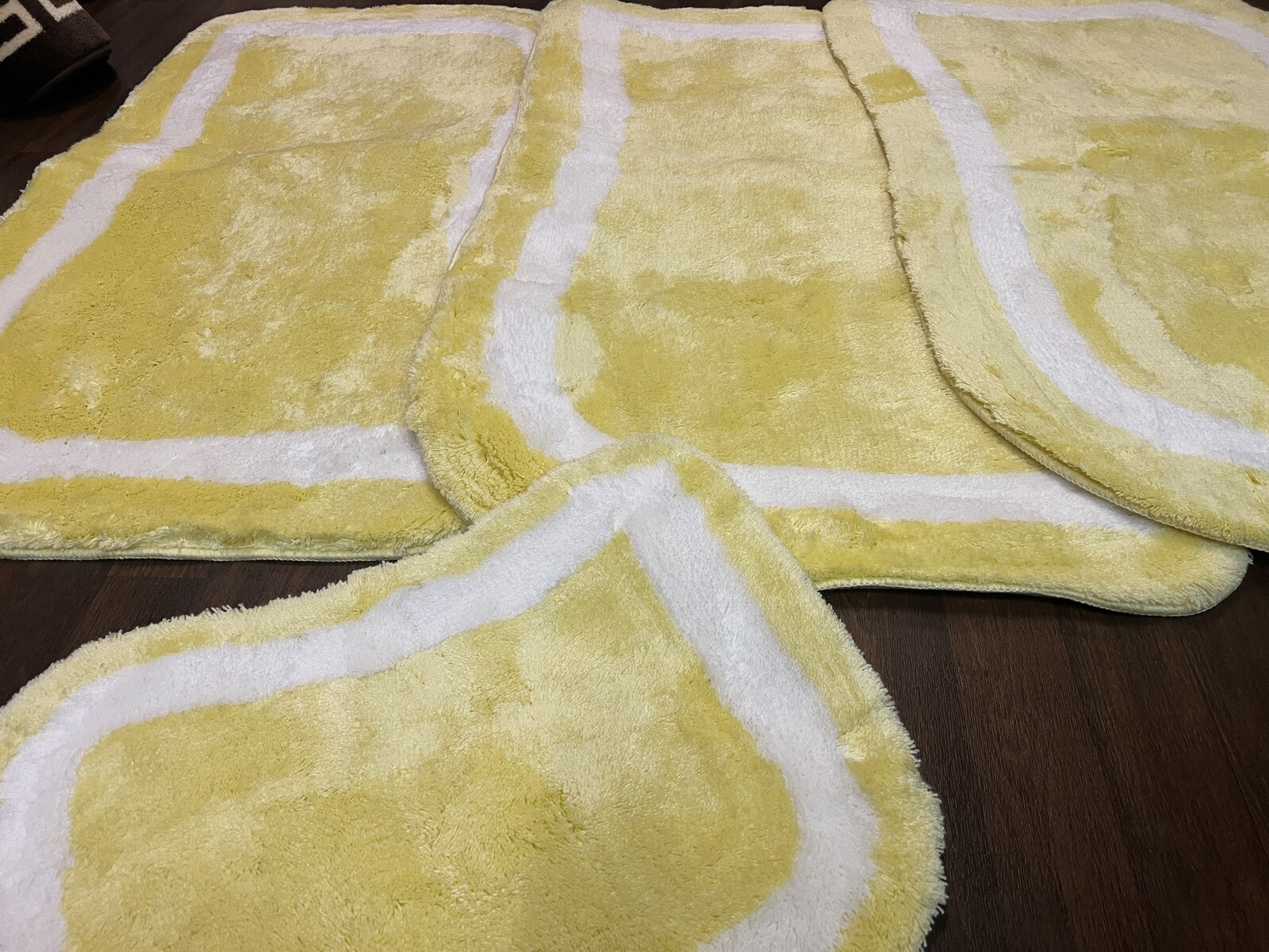 X ROMANY GYPSY WASHABLES GERMAN MATS NEW MATS THICK SETS OF 4 RUGS