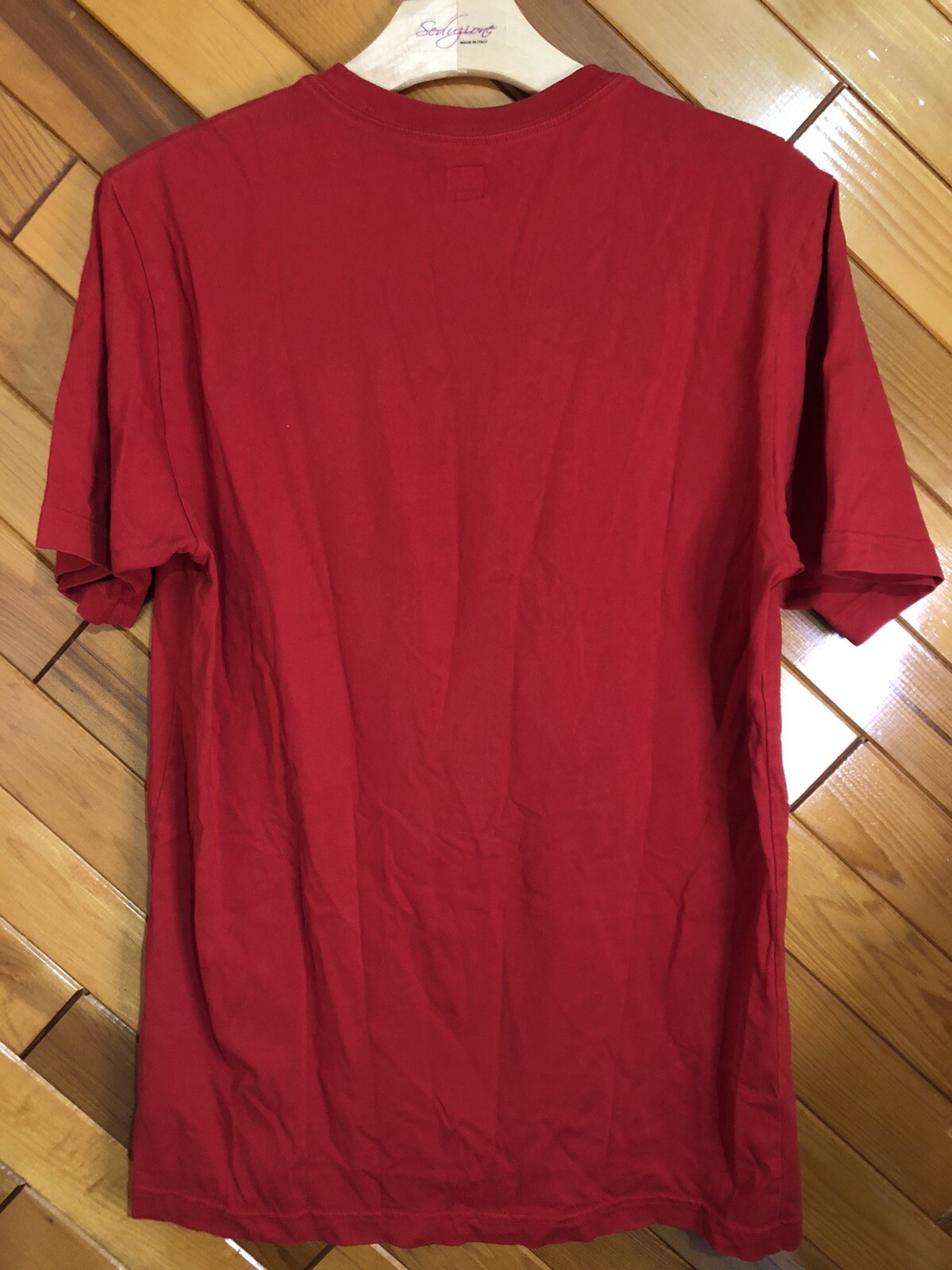 Vintage Adidas Bikini Girl Logo Mens Red Tshirt Sz M… Gem