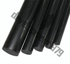 New 1pc PA Plastic Round Rod Stick Black Nylon Polyamide 32.8mm x 250mm
