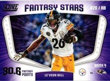 2018 Score - Captains Gold #7 Le'Veon Bell Fantasy Stars