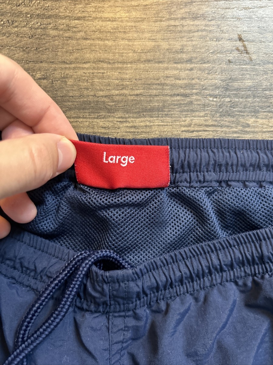 supreme Logo Appliqué Water Short Lサイズ Supreme Logo Appliqué Water Short Pants NAVY - SIZE LARGE
