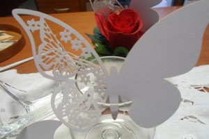 Segnaposto Natalizi Matrimonio.200 Farfalle Segnaposto Cm 11x7 Per Matrimoni Feste Natale Party Ebay