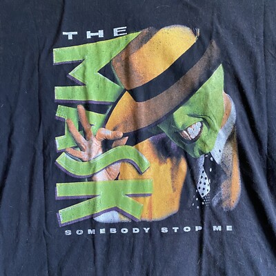 Reprint The Mask 90s Movie Shirt Somebody Stop Me Worn Look Reprint The Mask 90s Movie Shirt Somebody Stop Me Worn Look