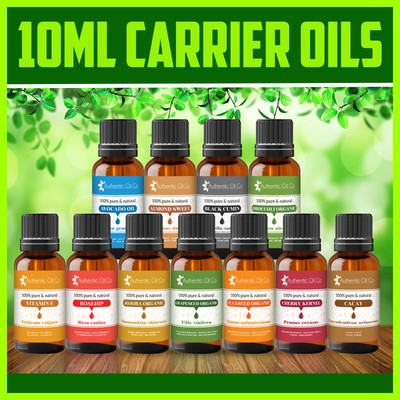 10ml Träger Basisöl Aromatherapie Massage Reine Rizinus Traubenkern Hagebutte