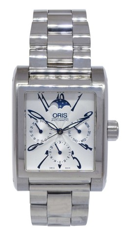 Oris Miles Davis Day Date Moon Steel 34mm Silver Automatic Watch 58175284061MB - Picture 9 of 9