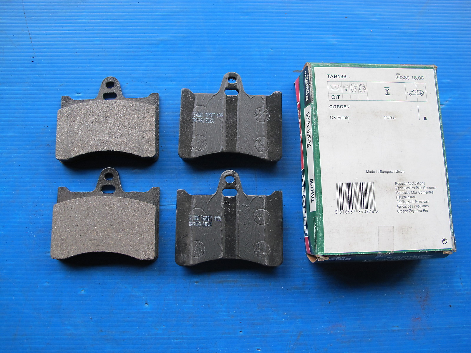 Plaquettes de freins arrière Ferodo anti-sifflement pour Citroën XM