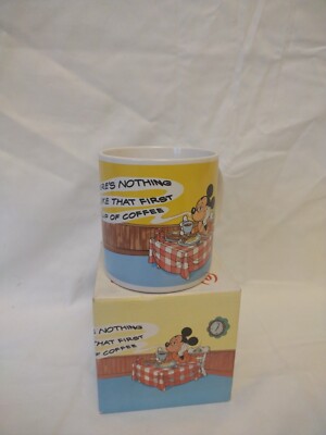 Vintage Tasse Applause Walt Disney ''Theres Nothing Like That First Cup Of Coffee''