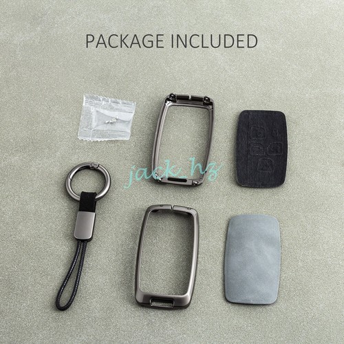 Llavero de cuero metálico para coche funda llavero anillo para Land Rover Jaguar - Imagen 8 de 8