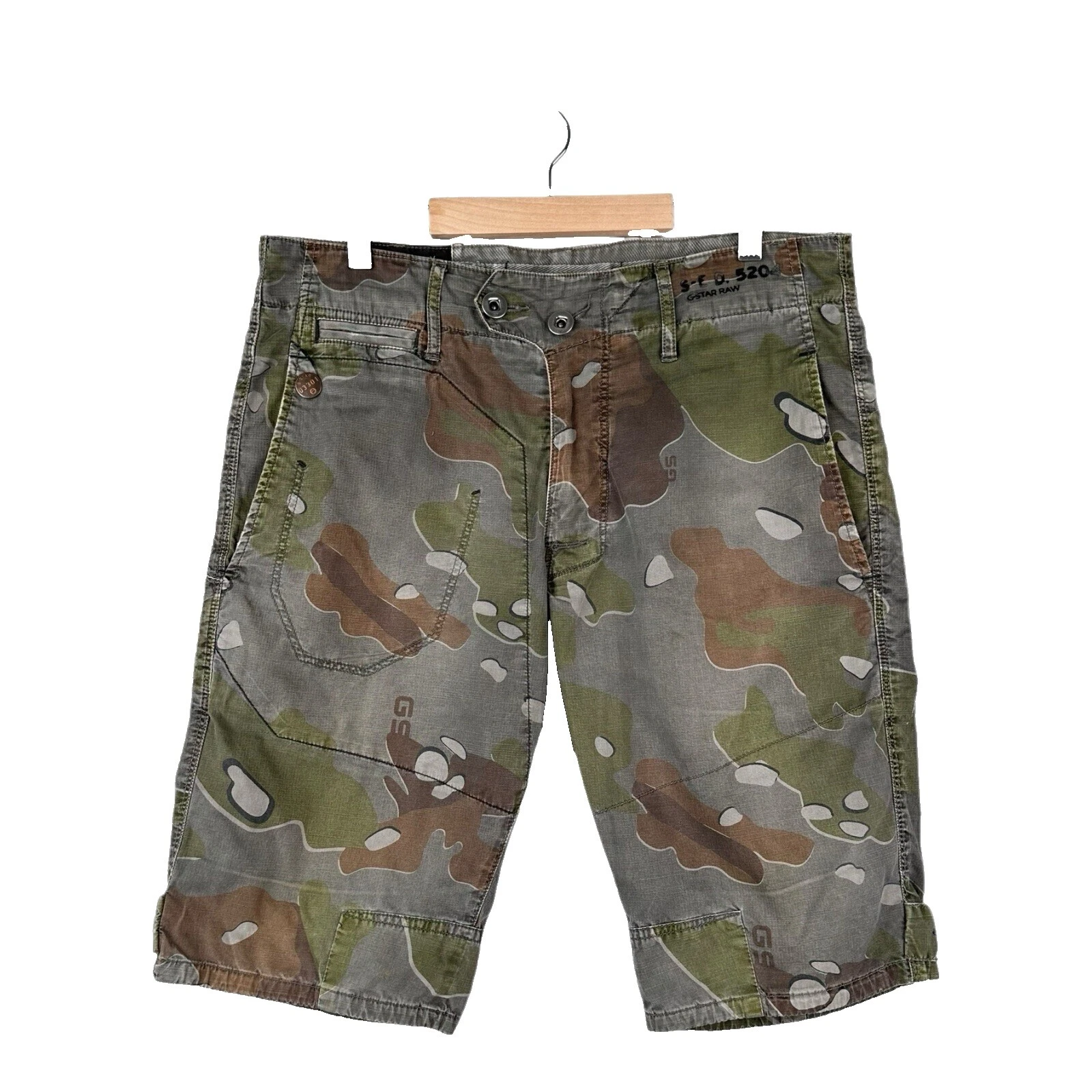 Pantalones cortos de camuflaje G-Star para hombres