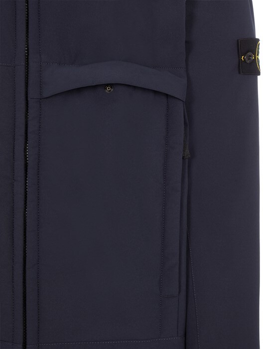 Stone Island Soft Shell- R e.Dye With Primaloft P.U.R.E Technology In Navy Blue image 5