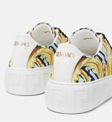 NIB Fendi X Versace Fendace Collaboration Gold Baroque Grecca