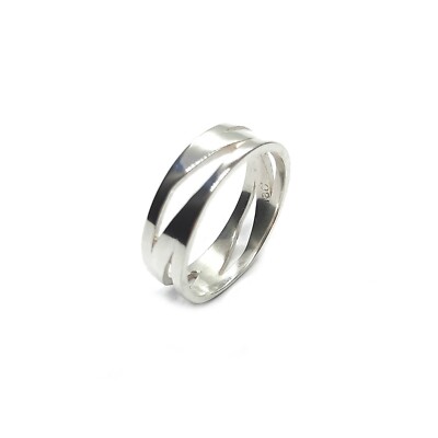 Stylish Sterling Silver Ring Tape Genuine Solid Stamped 925 Handmade