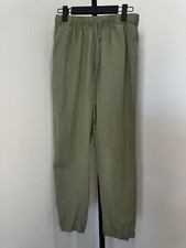 A new day Women's Pants Jogger High-Rise Woven Ankle Olive Green Size Size XS