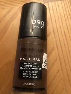 COVERGIRL TRUBLEND MATTE MADE FOUNDATION ~ D90 Espresso Box