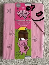 M&S Percy Pig Cotton Blend Cot Bed Bedset/Duvet/Quilt Cover set - BNWT