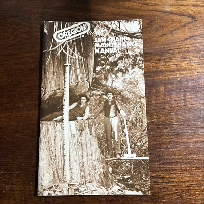Vintage OREGON Saw Chain Maintenance Manual Chainsaw Omark Industries 