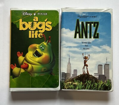 A Bugs Life And Antz VHS Movie Two Pack Lot