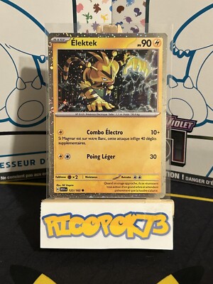 Pokemon Karte ELEKTEK 125/165 PROMO HOLO EV3.5 MEW 151 FR NEU 3