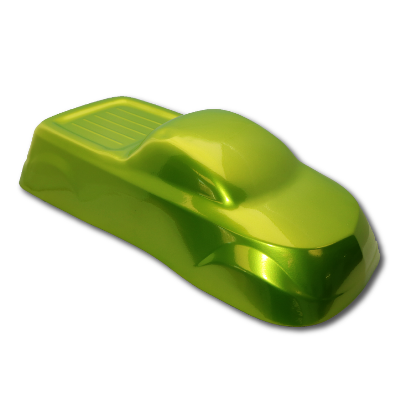 Shocking Green Candy Chrome Powder Coating Paint 1LB (.45KG) Dormant-image