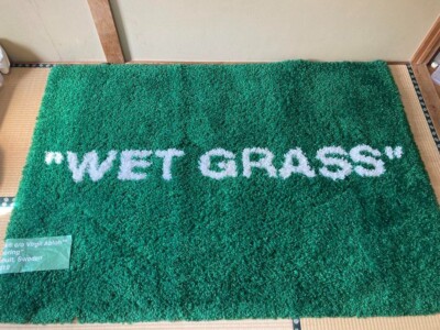 OFF-WHITE × IKEA \"WET GRASS\" ラグ Virgil Abloh x Ikea Markerad Wet Grass Rug Green OFF White