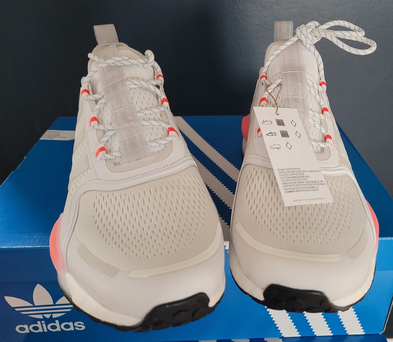 NEW AUTHENTIC ADIDAS ORIGINALS NMD_V3 "CLOUD WHITE CORE BLACK"  SHOES US 12 image 3