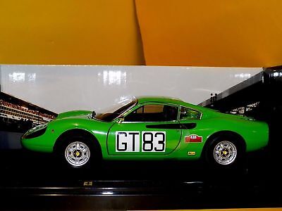 FERRARI DINO 246 GT ELITE #83 1971 NURBURGRING 1//18 MODEL CAR BY HOTWHEELS T6260