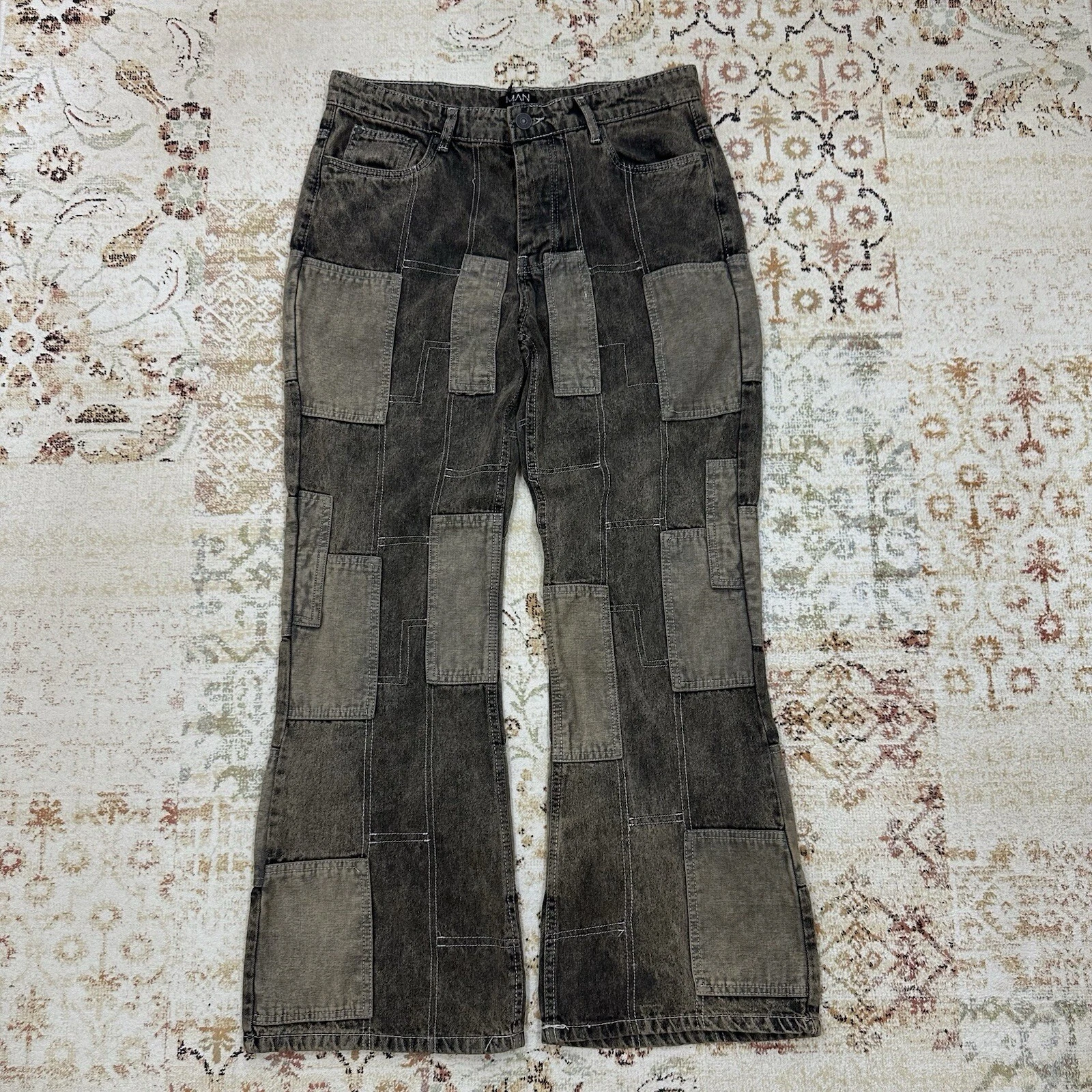 Jean homme vintage 34 taille Y2K 00s style USA grunge baggy personnalisé maman archive